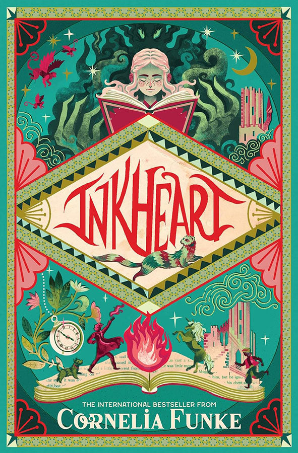 Book cover of Inkheart by Cornelia Funke at Wild and the Sage, Galle, Sri Lanka