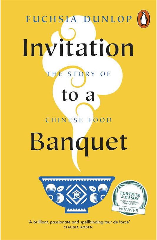Book cover of Invitation to a Banquet by Fuchsia Dunlop at Wild and the Sage, Galle, Sri Lanka