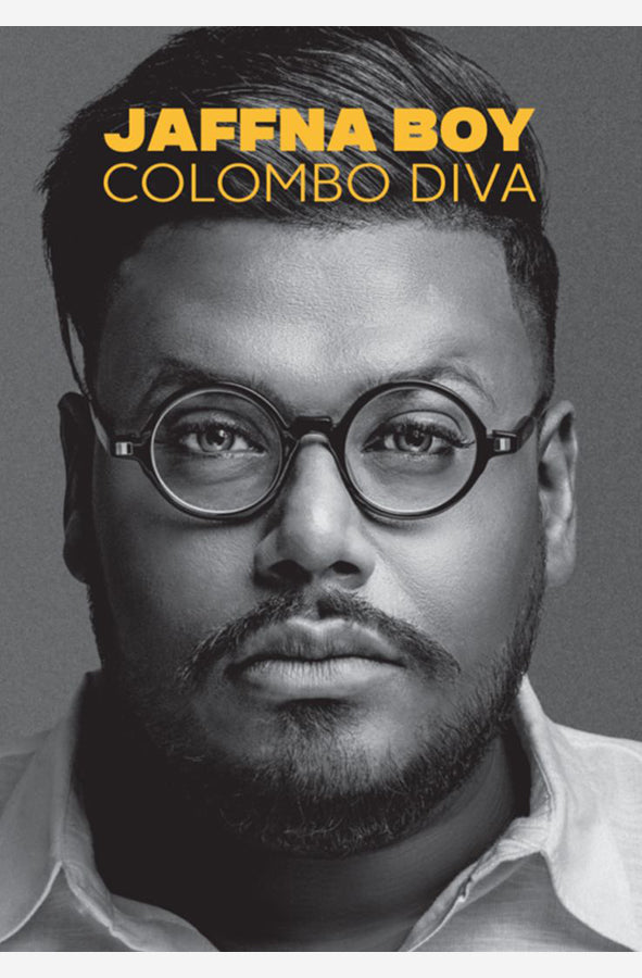 Book cover of Jaffna Boy - Colombo Diva by Danu Innasithamby at Wild and the Sage, Galle, Sri Lanka