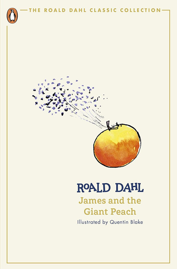 Book cover of James and the Giant Peach by Roald Dahl at Wild and the Sage, Galle, Sri Lanka