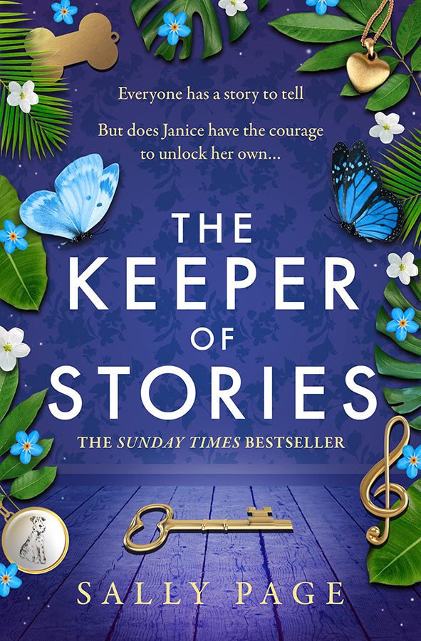 Book cover of Keeper of Stories by Sally Page at Wild and the Sage, Galle, Sri Lanka