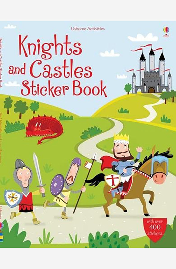 Book cover of Knights and Castles Sticker Book by Usborne at Wild and the Sage, Galle, Sri Lanka