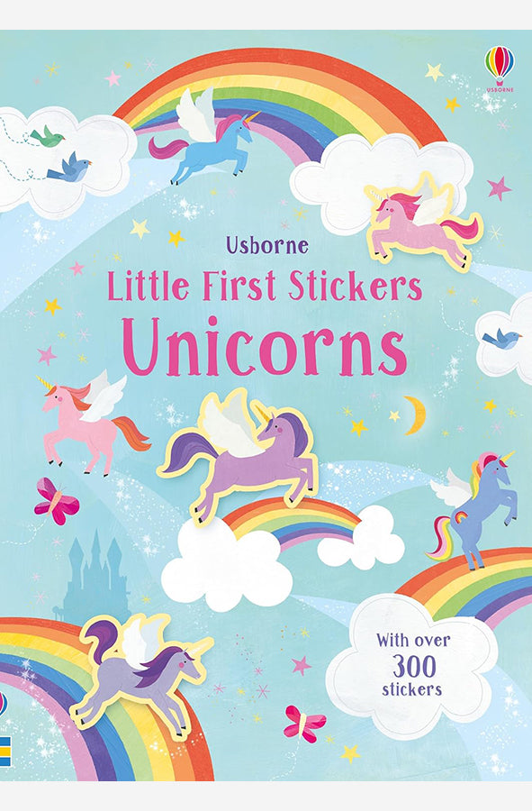 Book cover of Little First Stickers Unicorns by Hannah Watson at Wild and the Sage, Galle, Sri Lanka