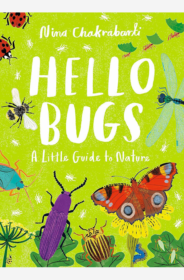 Book cover of Little Guides to Nature: Hello Bugs by Nina Chakrabarti at Wild and the Sage, Galle, Sri Lanka