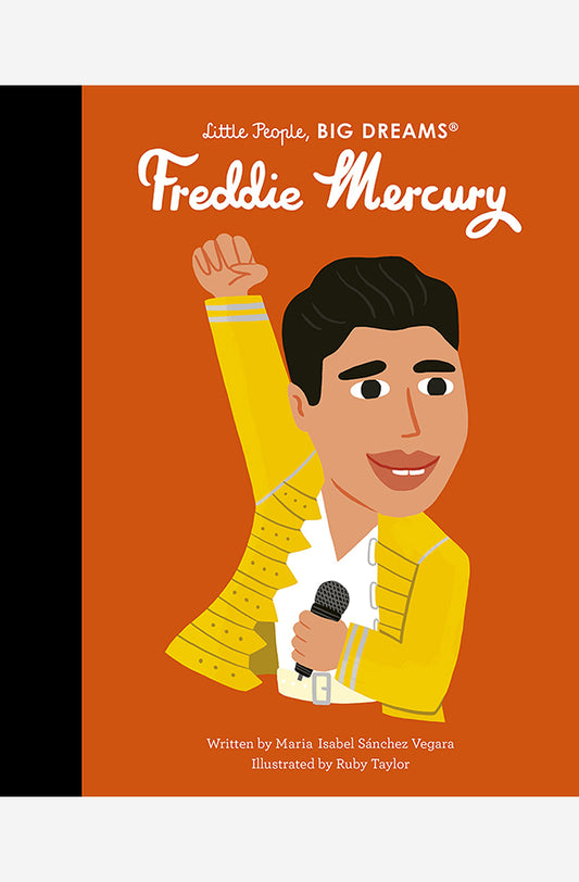 Book cover of Little People Big Dreams: Freddie Mercury by Maria Isabel Sanchez Vegara at Wild and the Sage, Galle, Sri Lanka