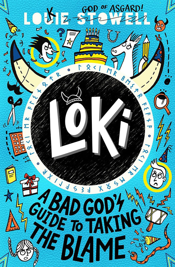 Book cover of Loki: A Bad God's Guide to Taking the Blame by Louie Stowell at Wild and the Sage, Galle, Sri Lanka