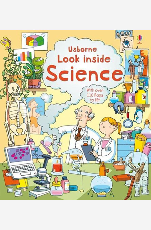 Book cover of Look Inside Science by Usborne at Wild and the Sage, Galle, Sri Lanka