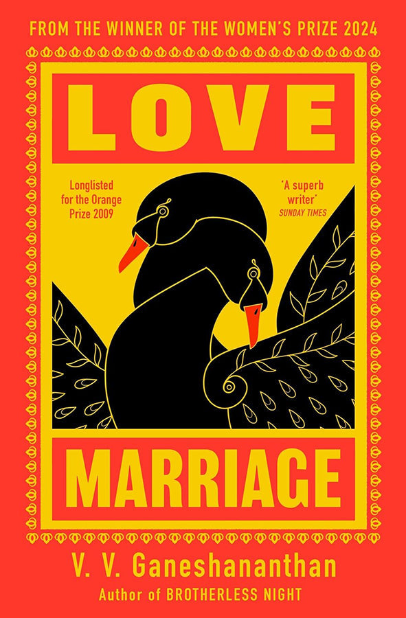 Book cover of Love Marriage by V. V. Ganeshananthan at Wild and the Sage, Galle, Sri Lanka
