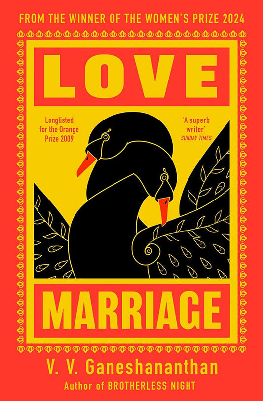 Book cover of Love Marriage by V. V. Ganeshananthan at Wild and the Sage, Galle, Sri Lanka