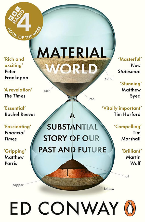 Book cover of Material World : A Substantial Story of Our Past and Future by Ed Conway at Wild and the Sage, Galle, Sri Lanka