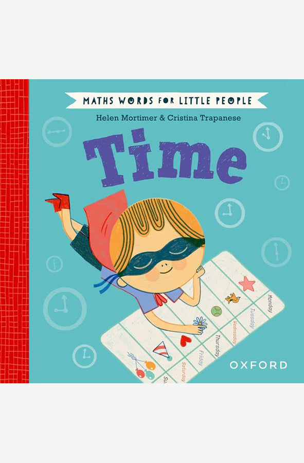 Book cover of Maths Words For Little People: Time by Helen Mortimer at Wild and the Sage, Galle, Sri Lanka