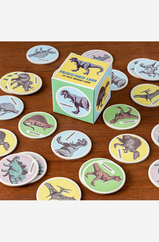 Book cover of Memory game (12 pairs) - Prehistoric Land by Rex London at Wild and the Sage, Galle, Sri Lanka