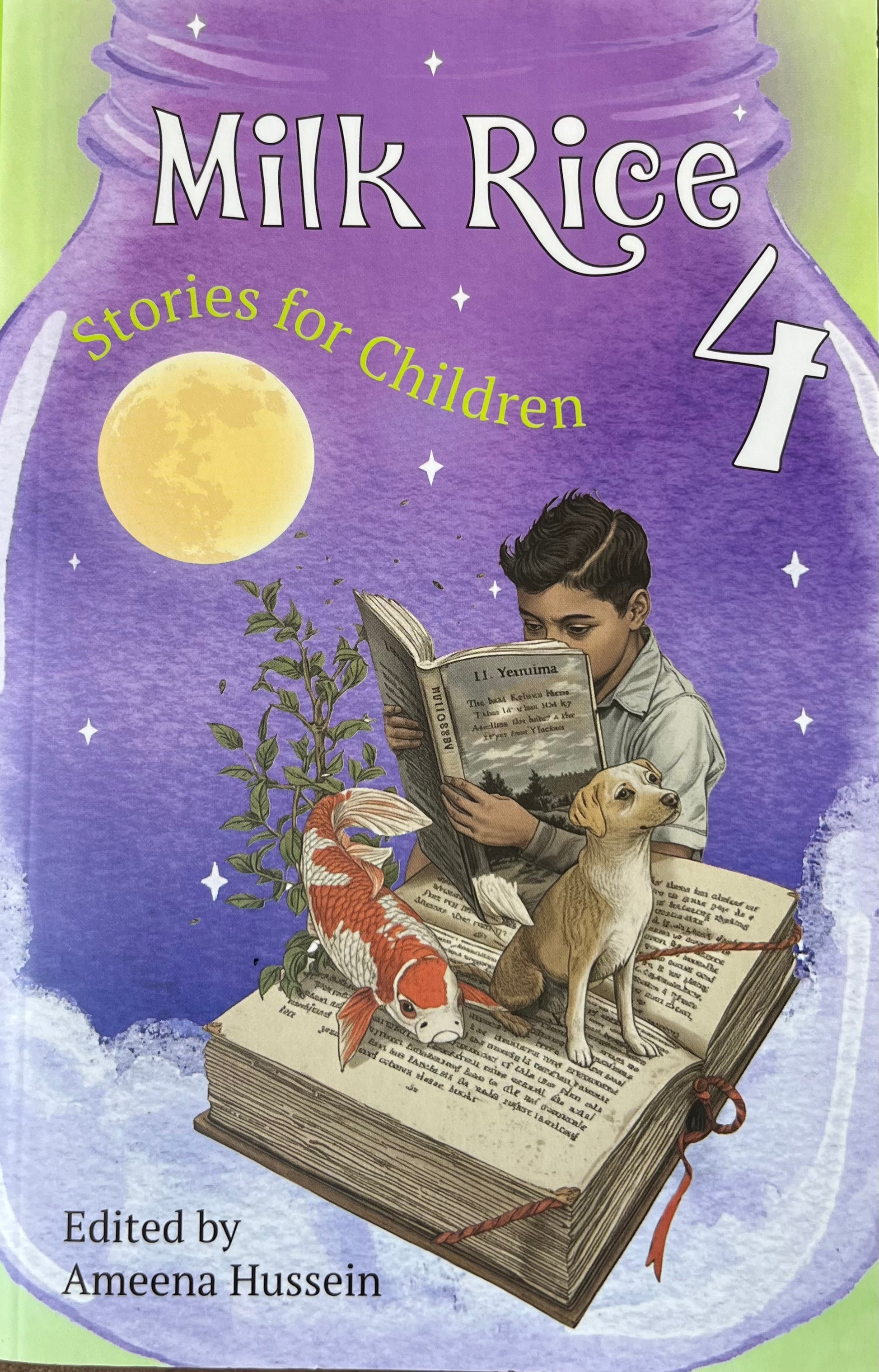 Book cover of Milk Rice 3 by Ameena Hussain at Wild and the Sage, Galle, Sri Lanka