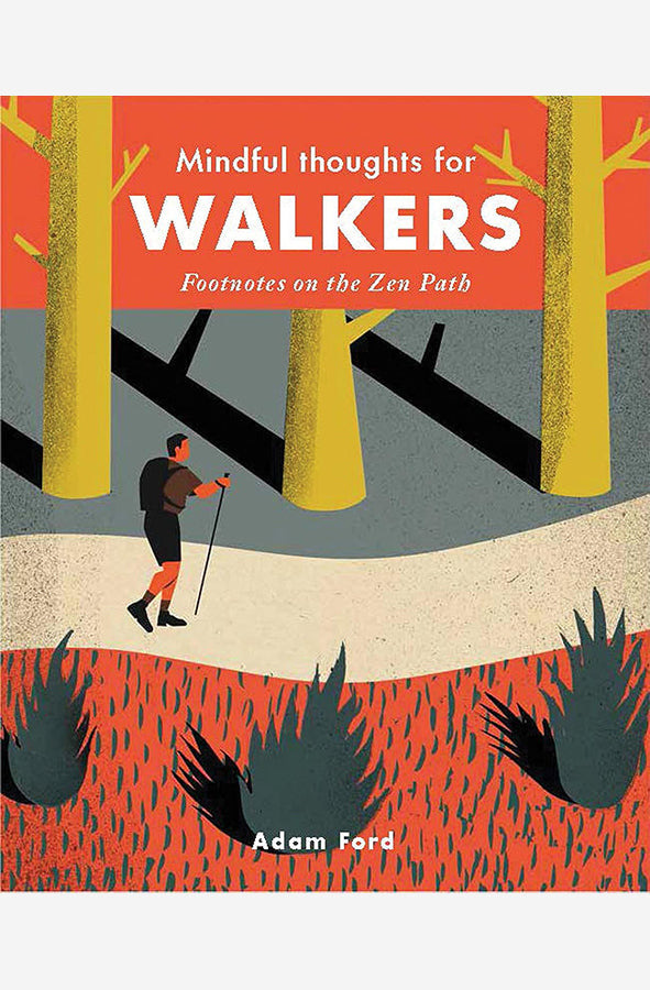 Book cover of Mindful Thoughts for Walkers by Adam Ford at Wild and the Sage, Galle, Sri Lanka