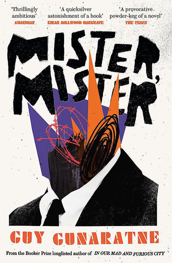 Book cover of Mister, Mister by Guy Gunaratne at Wild and the Sage, Galle, Sri Lanka