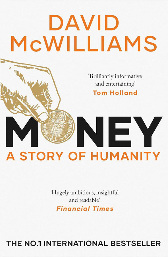 Book cover of Money: A Story of Humanity by David McWilliams at Wild and the Sage, Galle, Sri Lanka