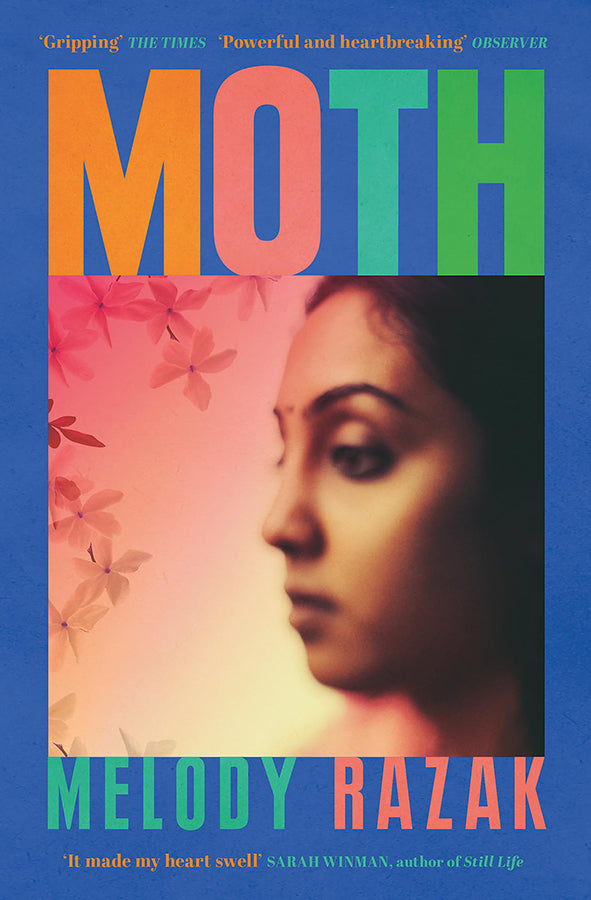 Book cover of Moth by Melody Razak at Wild and the Sage, Galle, Sri Lanka