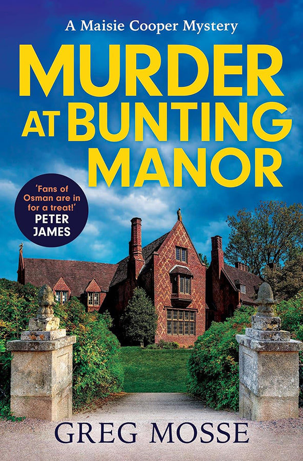 Book cover of Murder at Bunting Manor by Greg Mosse at Wild and the Sage, Galle, Sri Lanka