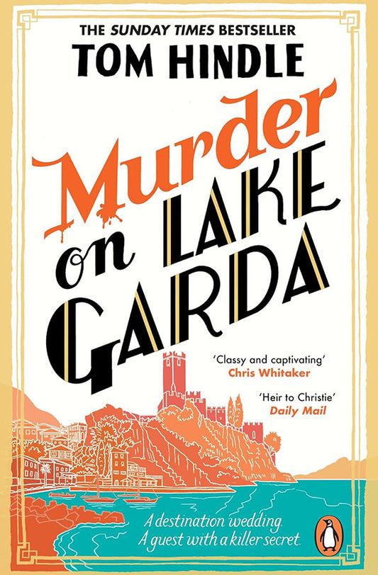 Book cover of Murder on Lake Garda by Tom Hindle at Wild and the Sage, Galle, Sri Lanka