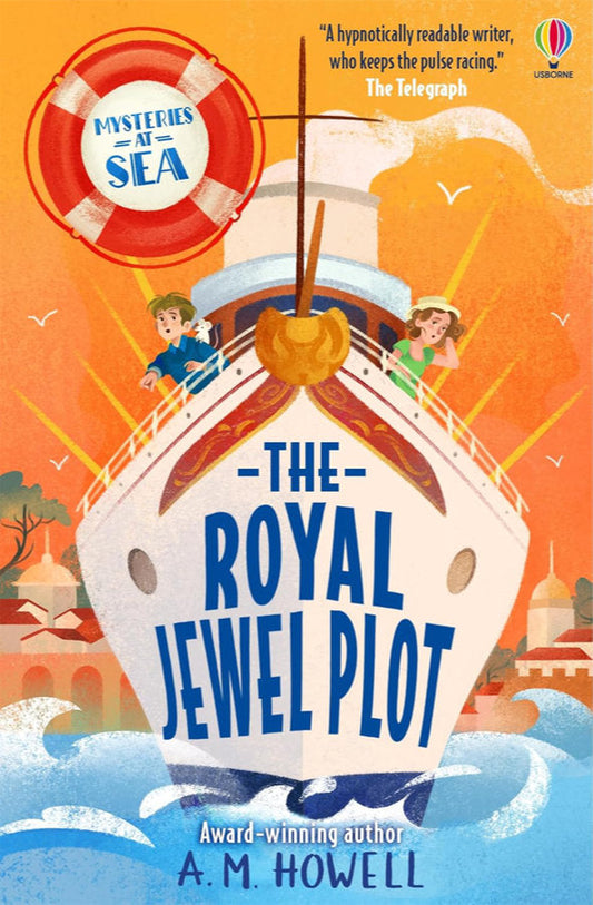 Book cover of Mysteries at Sea: The Royal Jewel Plot by A.M. Howell at Wild and the Sage, Galle, Sri Lanka