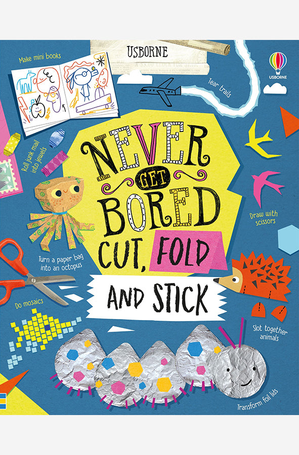 Book cover of Never Get Bored: Cut, Fold And Stick by James Maclaine at Wild and the Sage, Galle, Sri Lanka