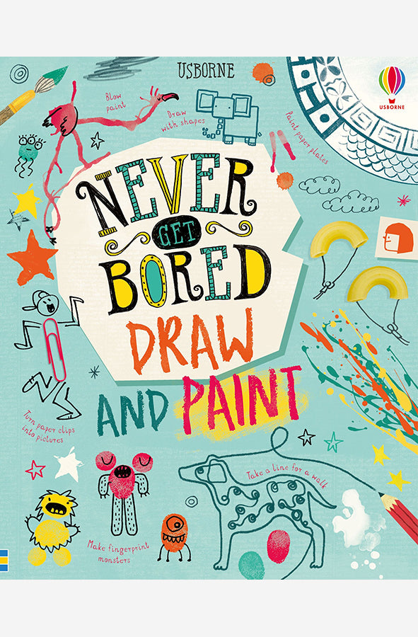 Book cover of Never Get Bored: Draw and Paint by James Maclaine at Wild and the Sage, Galle, Sri Lanka