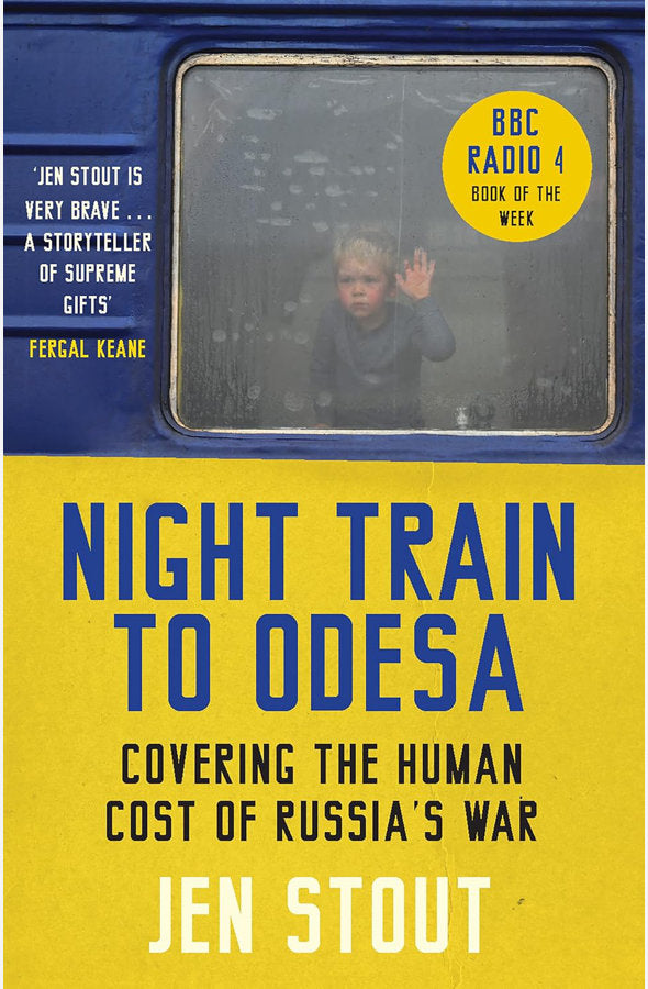 Book cover of Night Train to Odesa by Jen Stout at Wild and the Sage, Galle, Sri Lanka