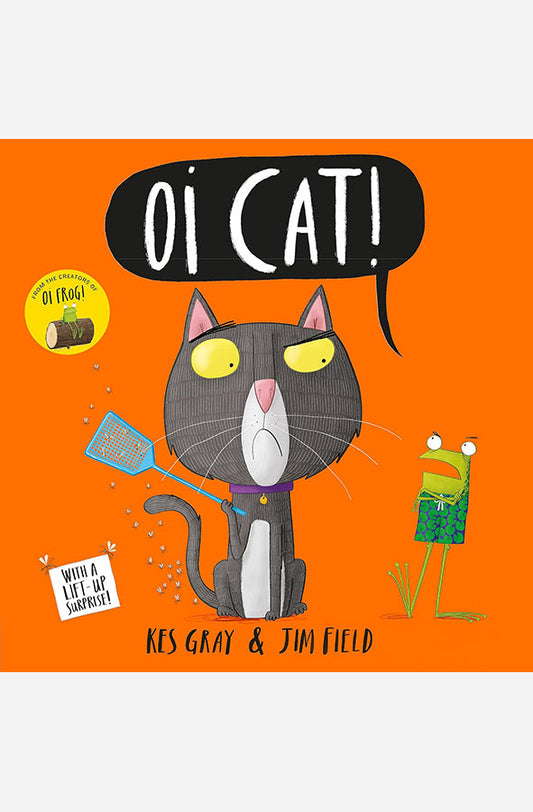 Book cover of Oi Cat! by Kes Gray at Wild and the Sage, Galle, Sri Lanka