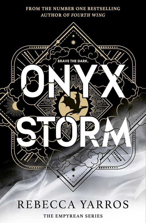 Book cover of Onyx Storm by Rebecca Yarros at Wild and the Sage, Galle, Sri Lanka