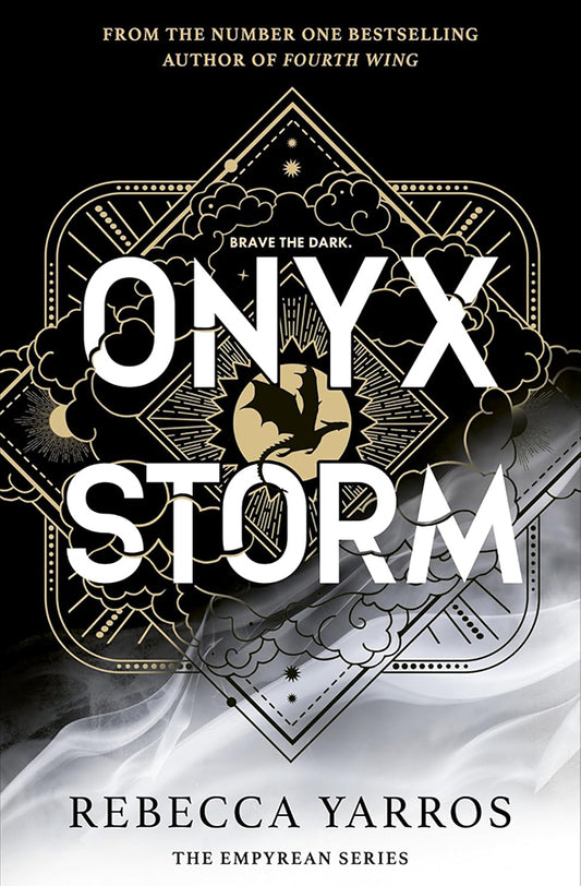 Book cover of Onyx Storm by Rebecca Yarros at Wild and the Sage, Galle, Sri Lanka