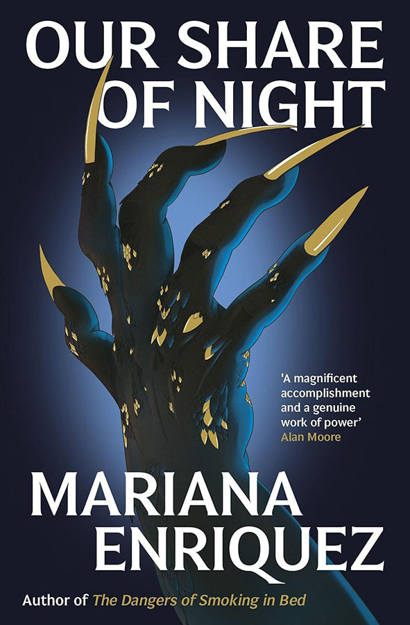 Book cover of Our Share of Night by Mariana Enriquez at Wild and the Sage, Galle, Sri Lanka