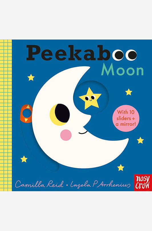Book cover of Peekaboo Moon by Camilla Reid at Wild and the Sage, Galle, Sri Lanka
