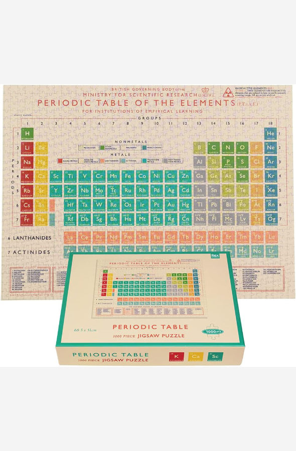 An image of Periodic Table 1000 Piece Puzzle by Rex London Store at Wild and the Sage, Galle, Sri Lanka