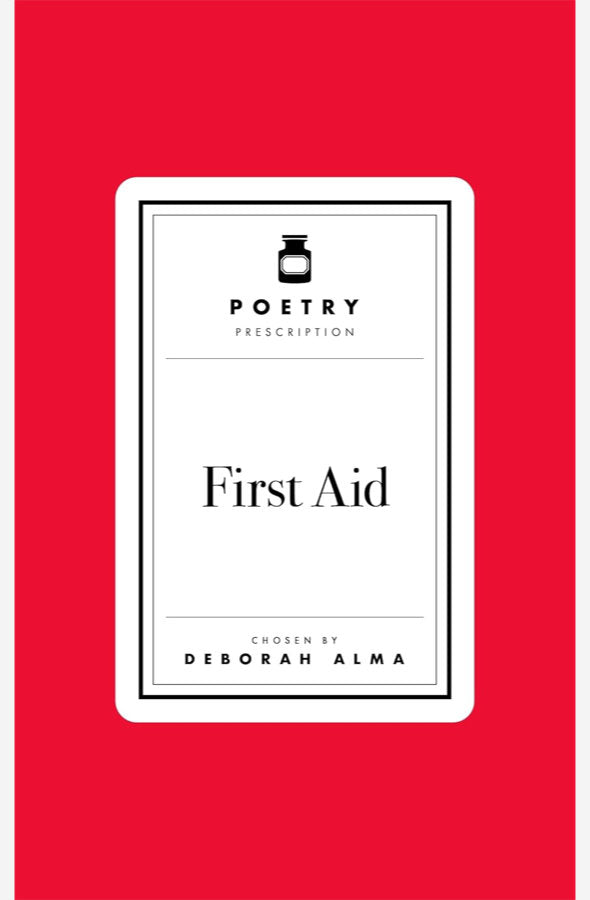 Book cover of Poetry Prescription: First Aid by Deborah Alma at Wild and the Sage, Galle, Sri Lanka