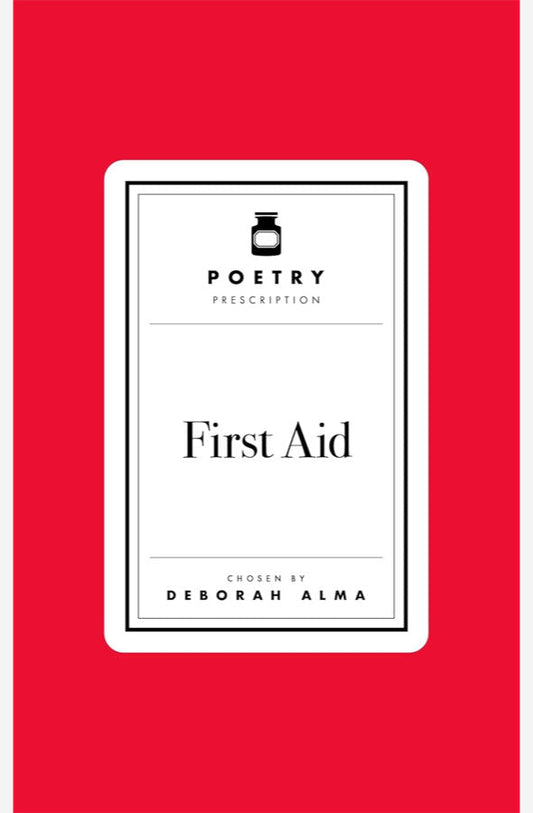 Book cover of Poetry Prescription: First Aid by Deborah Alma at Wild and the Sage, Galle, Sri Lanka