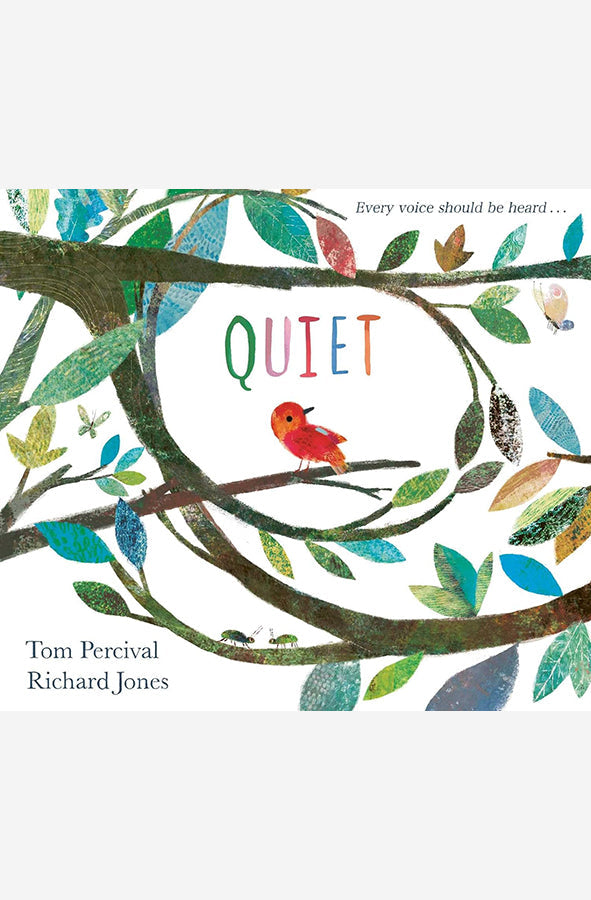 Book cover of Quiet by Tom Percival at Wild and the Sage, Galle, Sri Lanka
