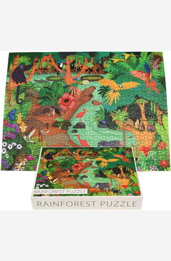 An image of Rainforest 1000 Piece Puzzle by Rex London Store at Wild and the Sage, Galle, Sri Lanka