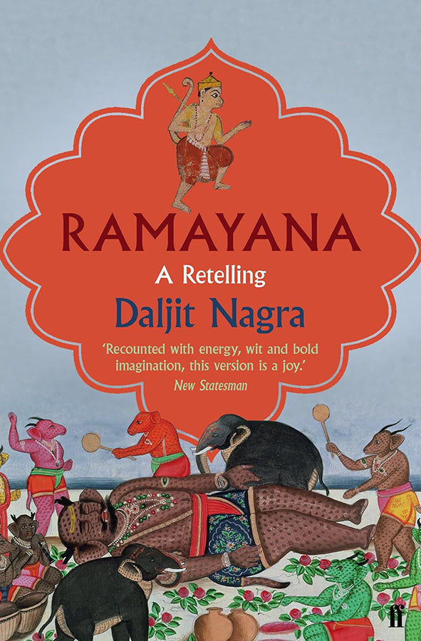 Book cover of Ramayana by Daljit Nagra at Wild and the Sage, Galle, Sri Lanka
