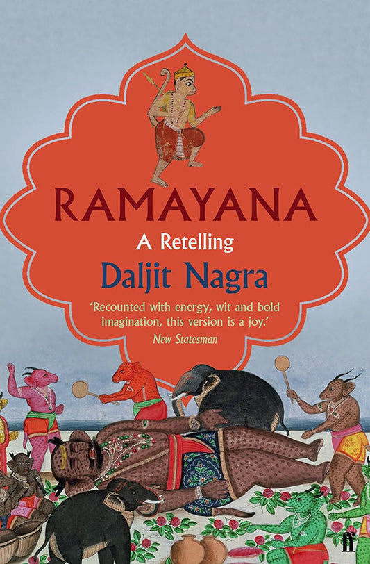 Book cover of Ramayana by Daljit Nagra at Wild and the Sage, Galle, Sri Lanka