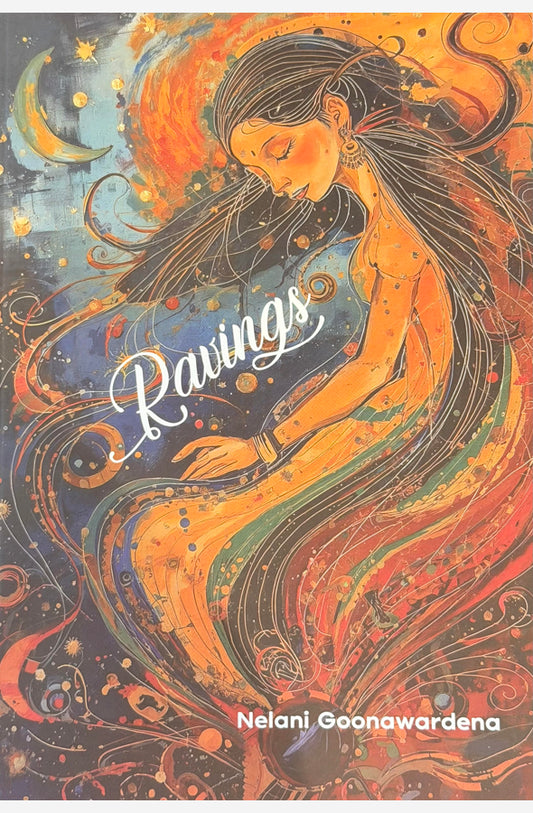 Book cover of Ravings by Nelani Goonawardena at Wild and the Sage, Galle, Sri Lanka