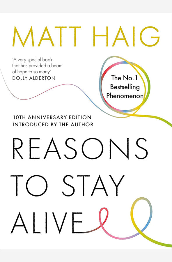 Book cover of Reasons to Stay Alive by Matt Haig at Wild and the Sage, Galle, Sri Lanka
