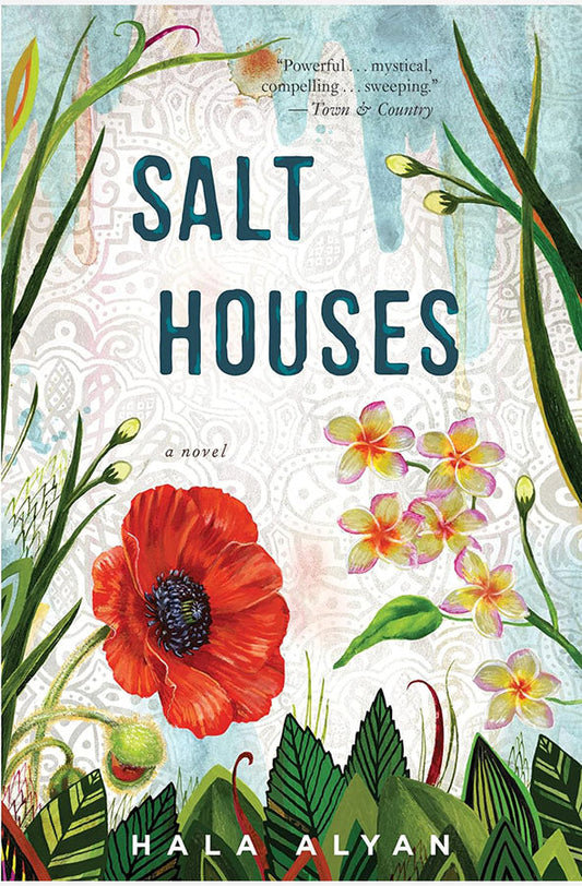 Book cover of Salt Houses by Hala Alyan at Wild and the Sage, Galle, Sri Lanka