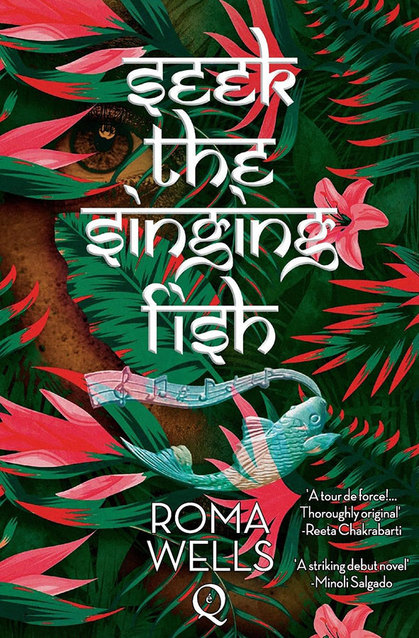 Book cover of Seek The Singing Fish by Roma Wells at Wild and the Sage, Galle, Sri Lanka