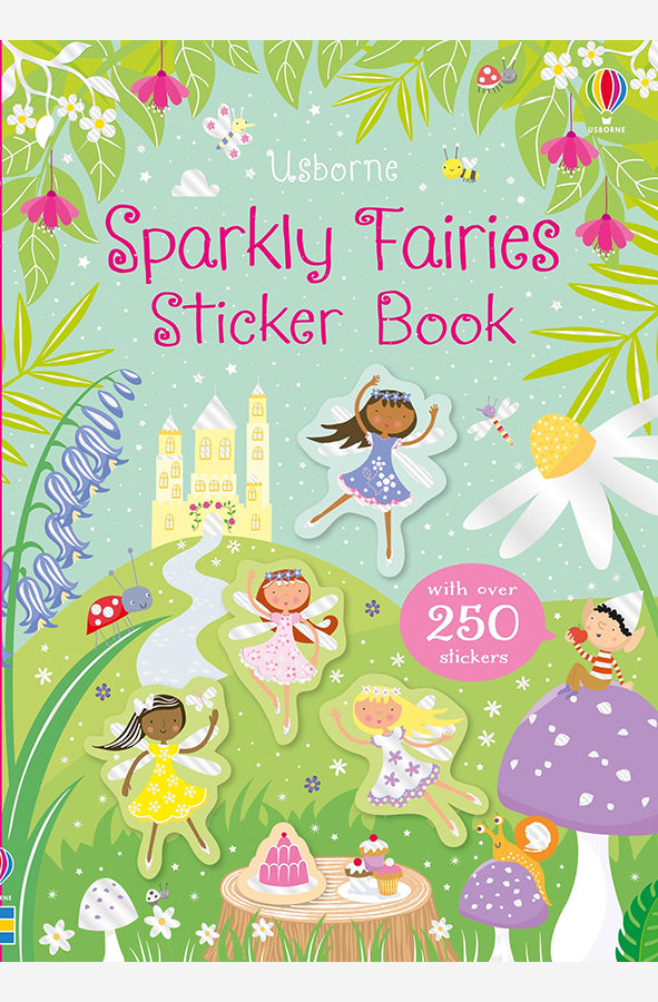 Book cover of Sparkly Fairies Sticker Book by Usborne at Wild and the Sage, Galle, Sri Lanka