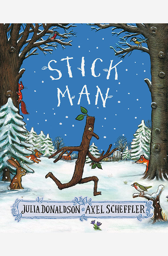 Book cover of Stick Man by Julia Donaldson at Wild and the Sage, Galle, Sri Lanka