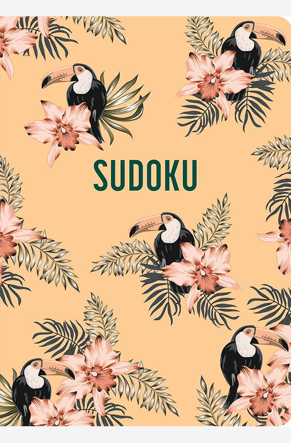 Book cover of Sudoku (Pale orange Toucan) by Eric Saunders at Wild and the Sage, Galle, Sri Lanka