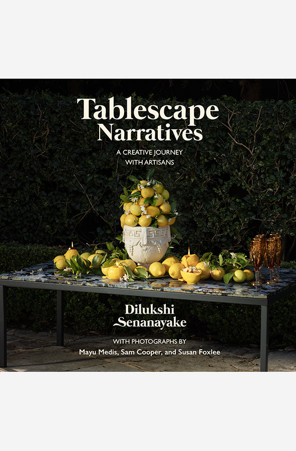 Book cover of Tablescape Narratives by Dilukshi Senanayake at Wild and the Sage, Galle, Sri Lanka