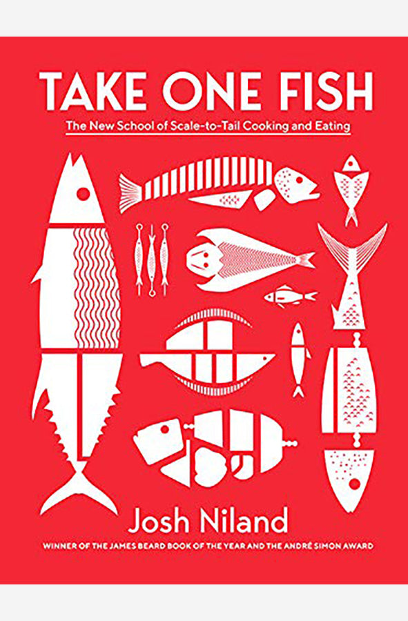 Book cover of Take One Fish: The New School of Scale-to-Tail Cooking and Eating by Josh Niland at Wild and the Sage, Galle, Sri Lanka
