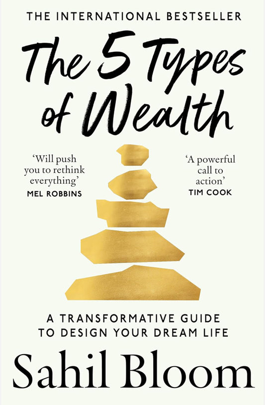 Book cover of The 5 Types of Wealth by Sahil Bloom at Wild and the Sage, Galle, Sri Lanka