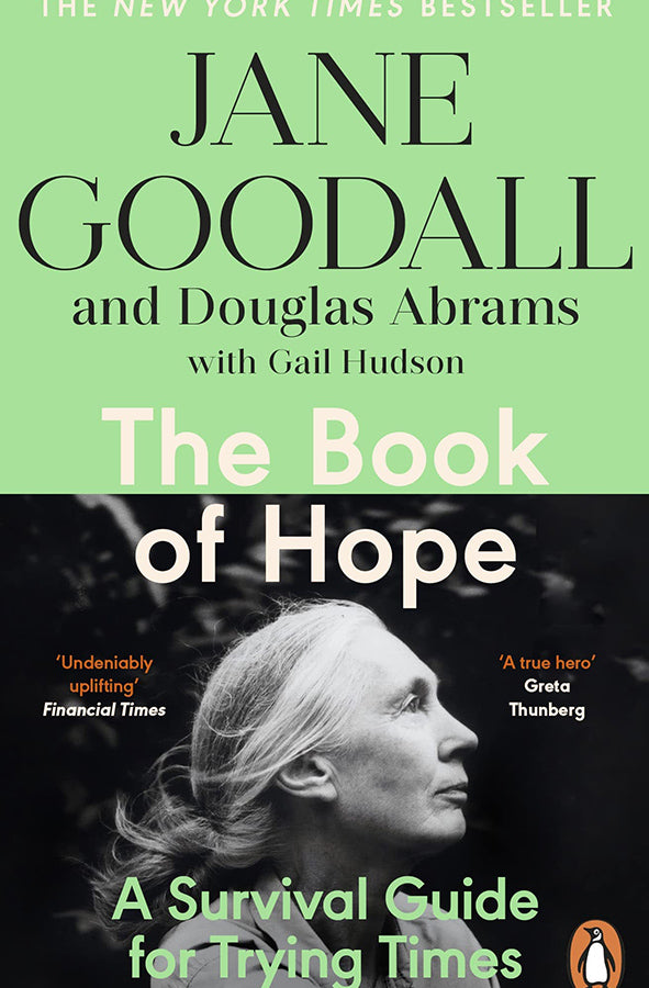 Book cover of The Book of Hope by Jane Goodall at Wild and the Sage, Galle, Sri Lanka